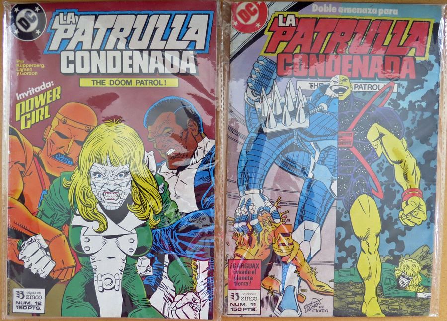 'Patrulla Condenada', Spanish 1988 Doom Patrol #12 + #12 Comic [Photo 1]