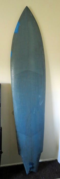 7.5 Ft Custom Long Board - 90 X 20 X 2.5 In., Wooden Tri Fin, Swallow Tail