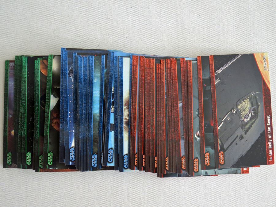 Full Set Of Star Wars Widescreen Trading Cards [Photo 1]