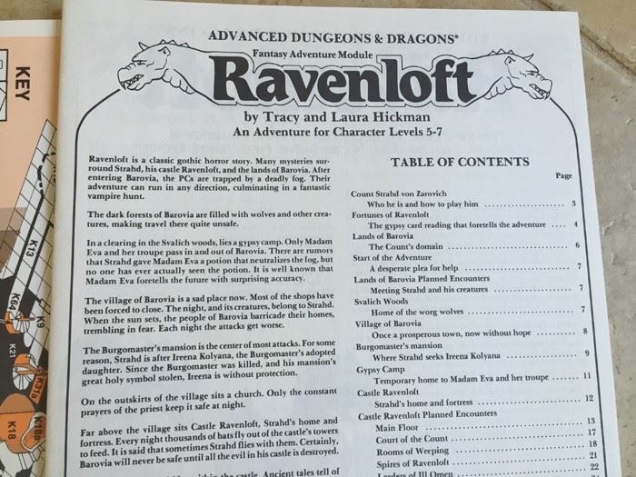 Ravenloft, I6 (Advanced Dungeons & Dragons Official Game Adventure #9075) 1983 TSR [Photo 7]