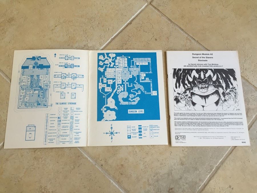 Secret Of The Slavers Stockade - Dungeon Module A2 1981 TSR [Photo 3]