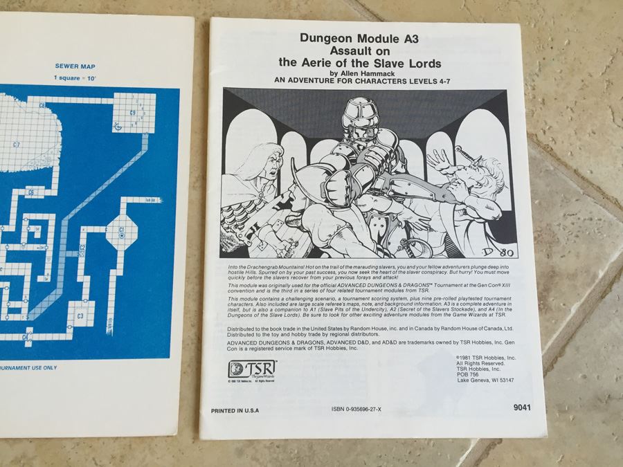 Assault on the Aerie of the Slave Lords (Advanced Dungeons & Dragons module A3) [Photo 7]