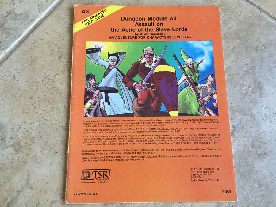 Assault on the Aerie of the Slave Lords (Advanced Dungeons & Dragons module A3) [Photo 1]
