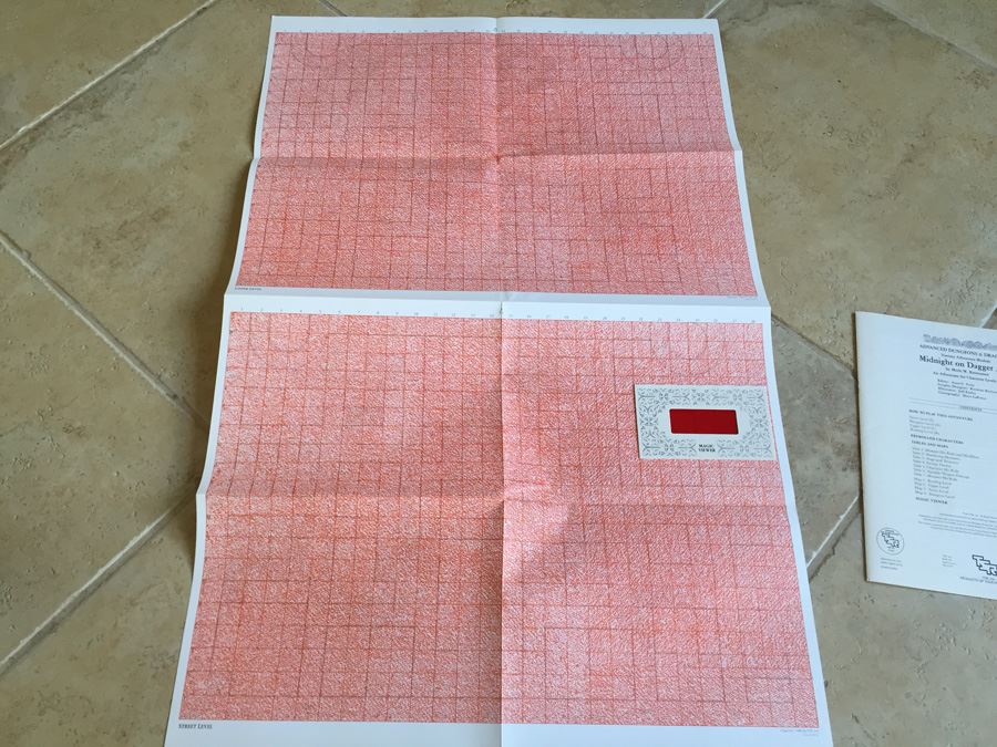 Midnight on Dagger Alley (Advanced Dungeons and Dragons Module MV1)  1984 TSR [Photo 12]