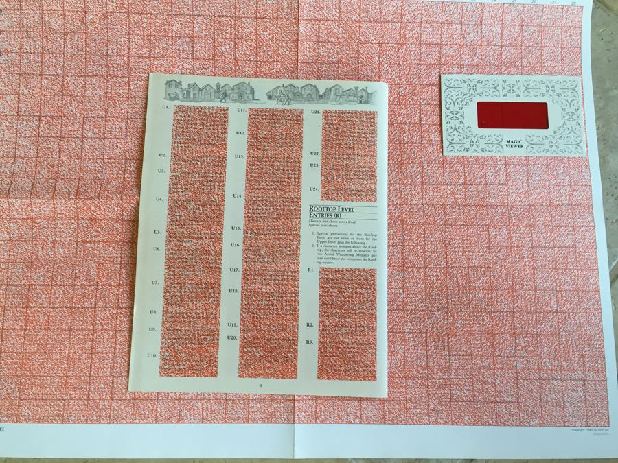 Midnight on Dagger Alley (Advanced Dungeons and Dragons Module MV1)  1984 TSR [Photo 18]