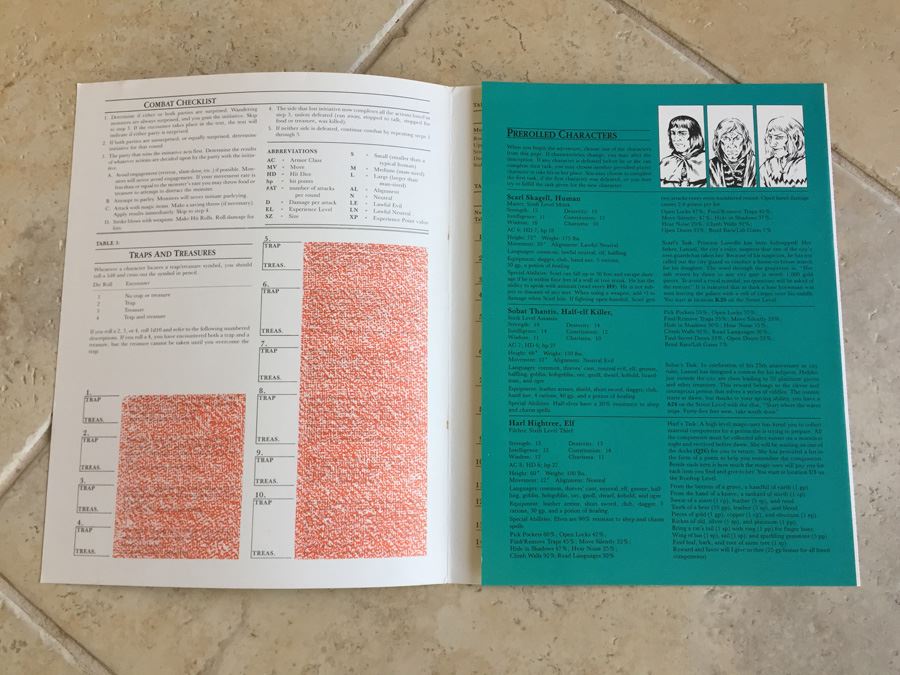 Midnight on Dagger Alley (Advanced Dungeons and Dragons Module MV1)  1984 TSR [Photo 6]