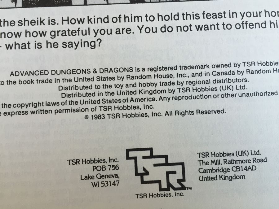 Oasis of the White Palm (Advanced Dungeons & Dragons Fantasy Adventure, Module I4 / Desert of Desolation Series, No. 9053) - 1983 TSR [Photo 13]