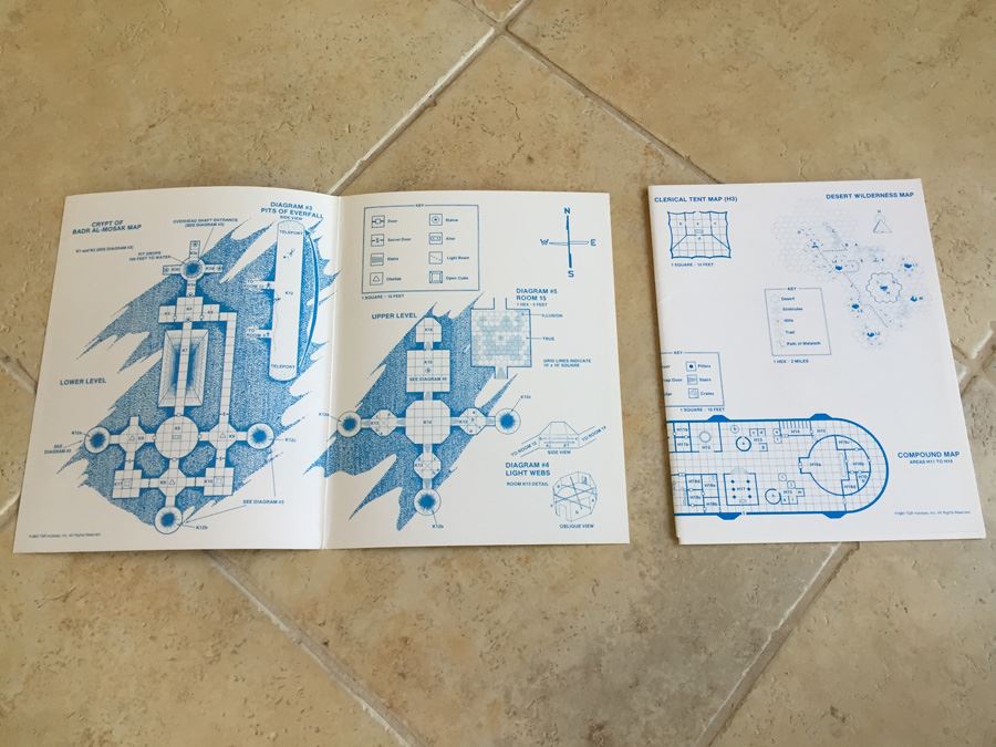 Oasis of the White Palm (Advanced Dungeons & Dragons Fantasy Adventure, Module I4 / Desert of Desolation Series, No. 9053) - 1983 TSR [Photo 3]