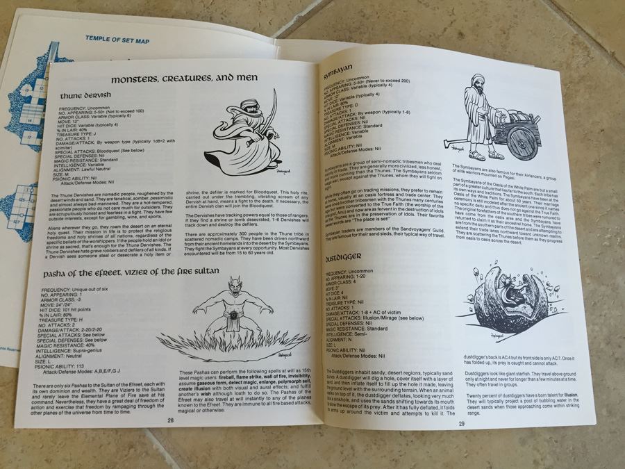 Oasis of the White Palm (Advanced Dungeons & Dragons Fantasy Adventure, Module I4 / Desert of Desolation Series, No. 9053) - 1983 TSR [Photo 16]