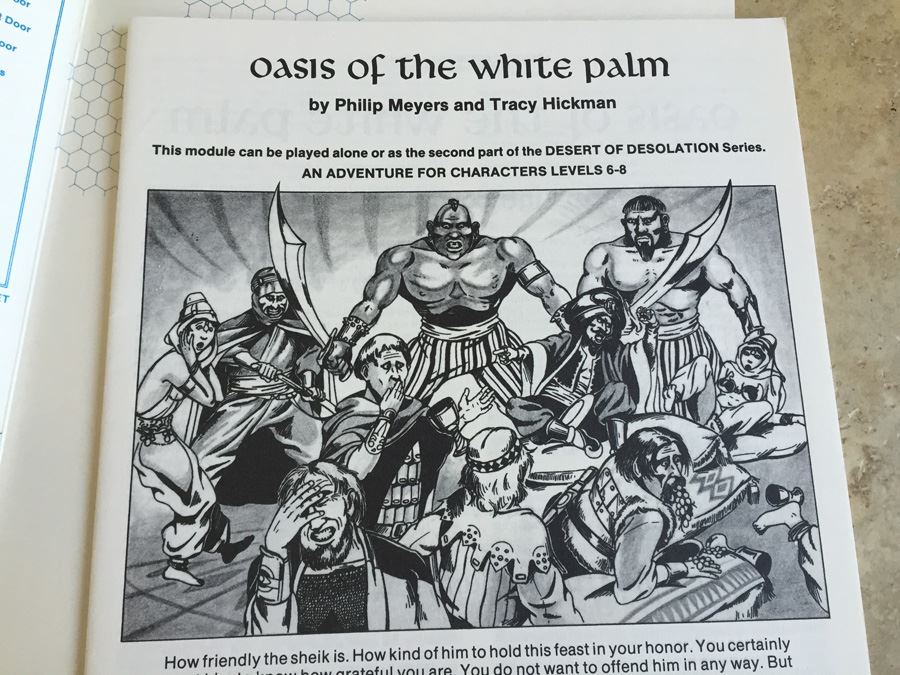 Oasis of the White Palm (Advanced Dungeons & Dragons Fantasy Adventure, Module I4 / Desert of Desolation Series, No. 9053) - 1983 TSR [Photo 14]