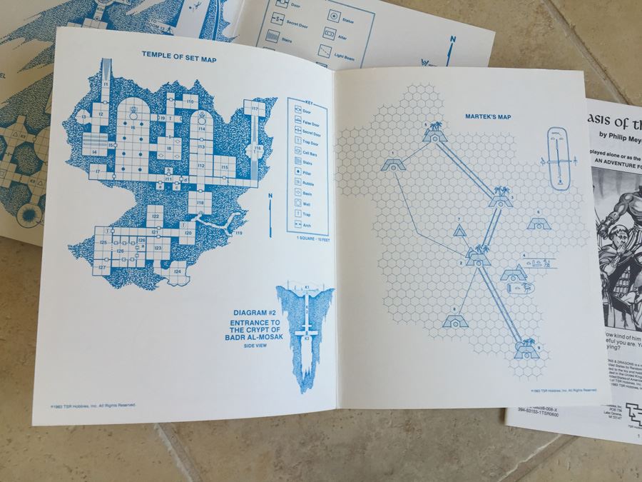 Oasis of the White Palm (Advanced Dungeons & Dragons Fantasy Adventure, Module I4 / Desert of Desolation Series, No. 9053) - 1983 TSR [Photo 10]