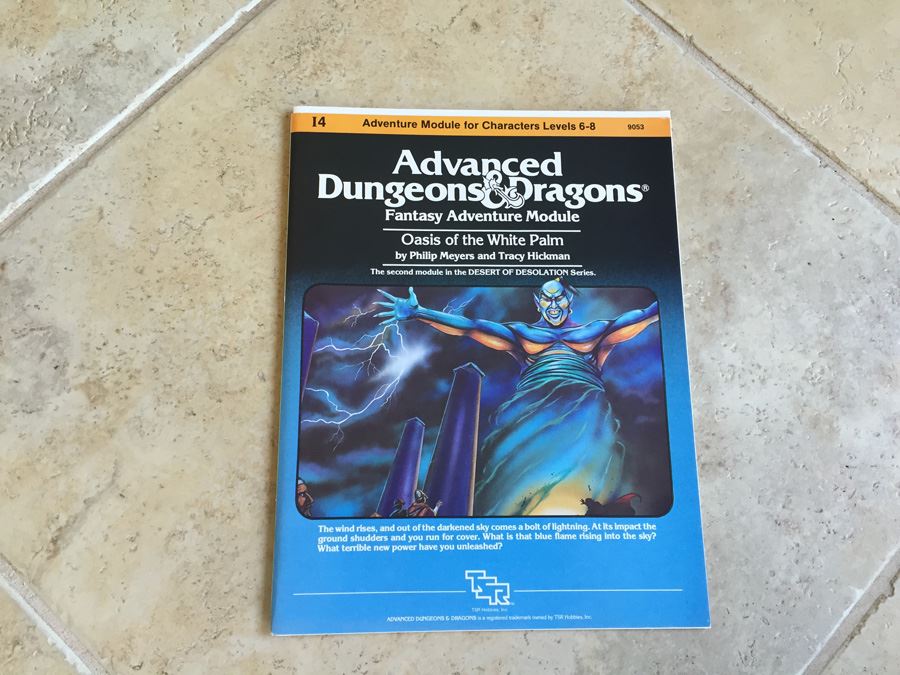 Oasis of the White Palm (Advanced Dungeons & Dragons Fantasy Adventure, Module I4 / Desert of Desolation Series, No. 9053) - 1983 TSR [Photo 1]