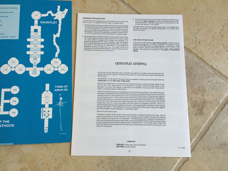 Pharaoh: Advanced Dungeons & Dragons Fantasy Adventure Module (Module I3 for Characters Levels 5-7)  - 1982 TSR [Photo 15]