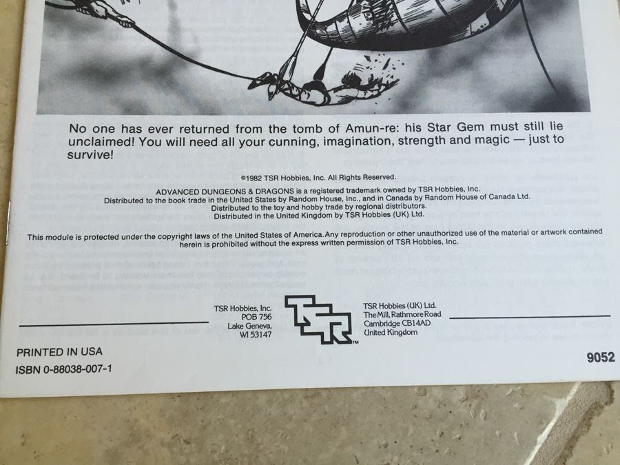Pharaoh: Advanced Dungeons & Dragons Fantasy Adventure Module (Module I3 for Characters Levels 5-7)  - 1982 TSR [Photo 13]