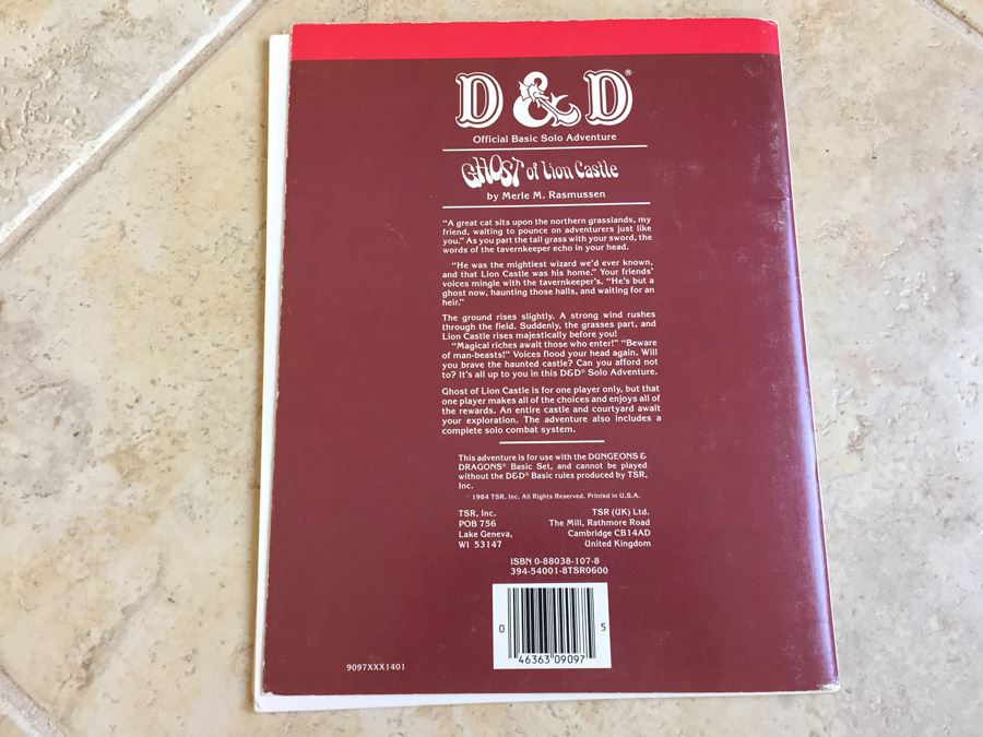 Ghost of Lion Castle (Dungeons & Dragons module BSOLO) 1984 TSR [Photo 11]