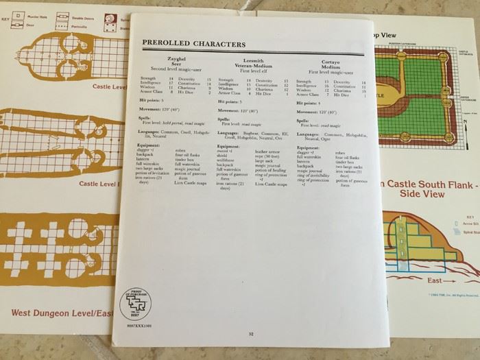 Ghost of Lion Castle (Dungeons & Dragons module BSOLO) 1984 TSR [Photo 10]
