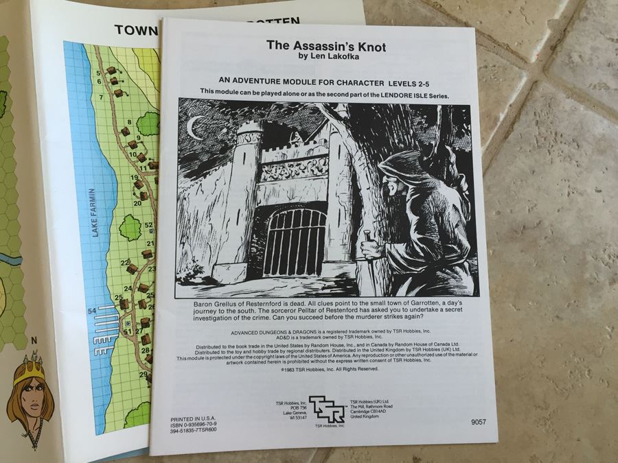 The Assassin's Knot (Advanced Dungeons & Dragons Module L2) TSR 1983 [Photo 10]