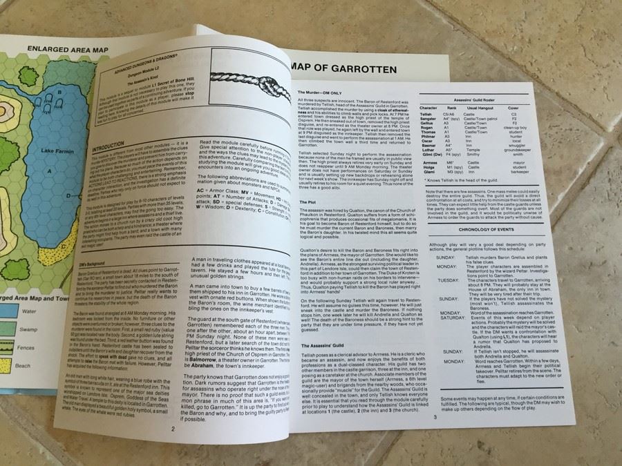 The Assassin's Knot (Advanced Dungeons & Dragons Module L2) TSR 1983 [Photo 13]
