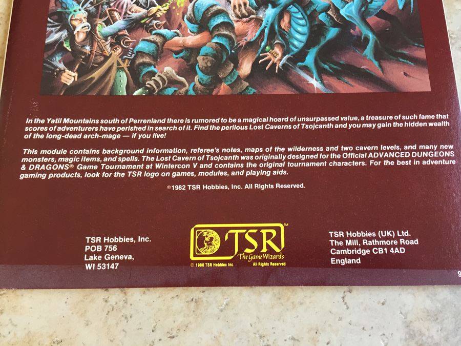 The Lost Caverns of Tsojcanth (Advanced Dungeons & Dragons Module S4) TSR 1983 [Photo 5]