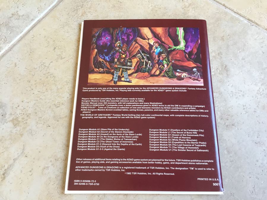 The Lost Caverns of Tsojcanth (Advanced Dungeons & Dragons Module S4) TSR 1983 [Photo 12]