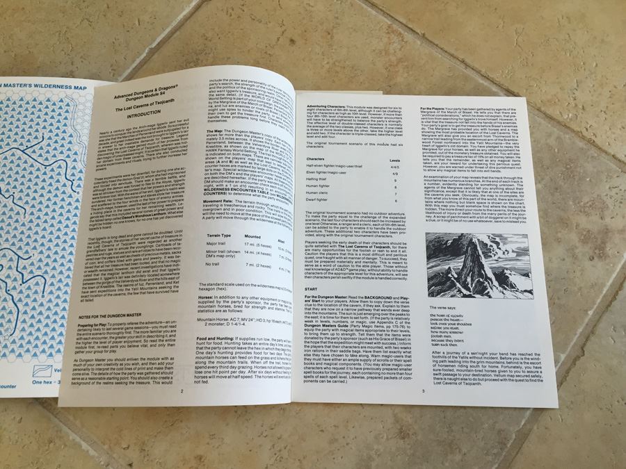 The Lost Caverns of Tsojcanth (Advanced Dungeons & Dragons Module S4) TSR 1983 [Photo 10]