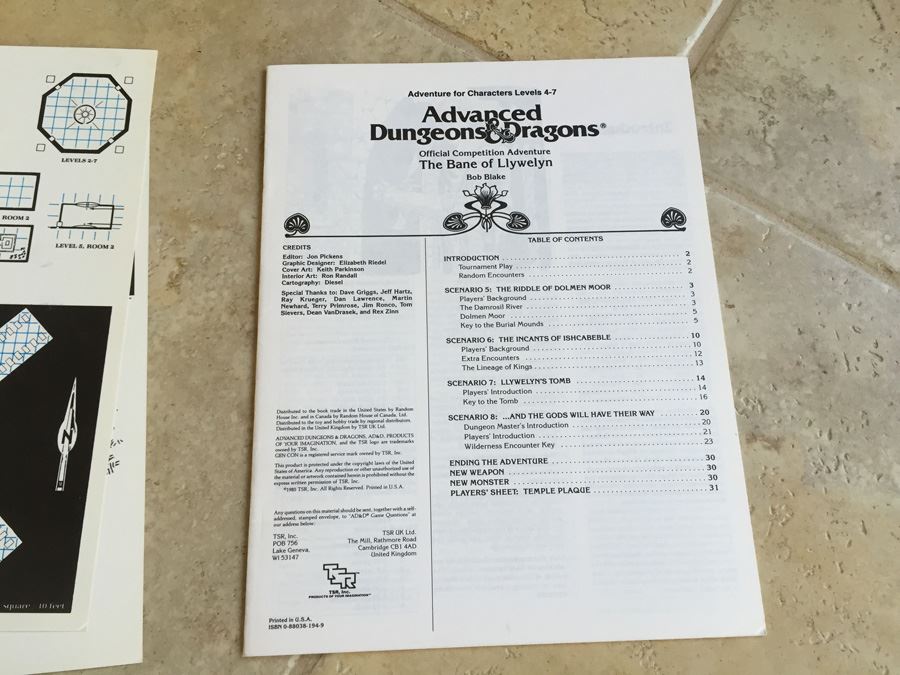 The Bane of Llywelyn (Advanced Dungeons & Dragons module C5) TSR 1985 [Photo 10]