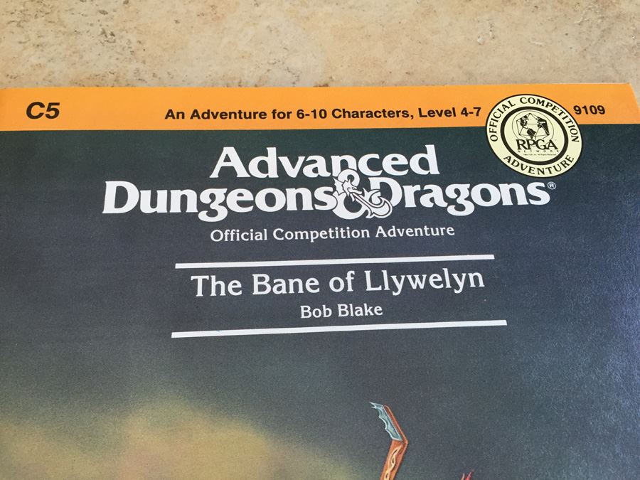 The Bane of Llywelyn (Advanced Dungeons & Dragons module C5) TSR 1985 [Photo 2]