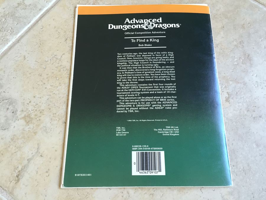 To Find a King (AD&D Fantasy Roleplaying, Module C4) TSR 1985 [Photo 15]