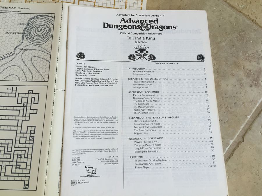 To Find a King (AD&D Fantasy Roleplaying, Module C4) TSR 1985 [Photo 12]