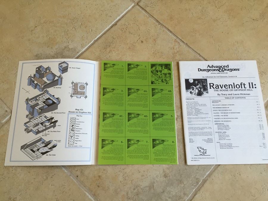 Ravenloft II: The House on Gryphon Hill : Module I10 (Advanced Dungeons and Dragons) TSR 1986 [Photo 3]
