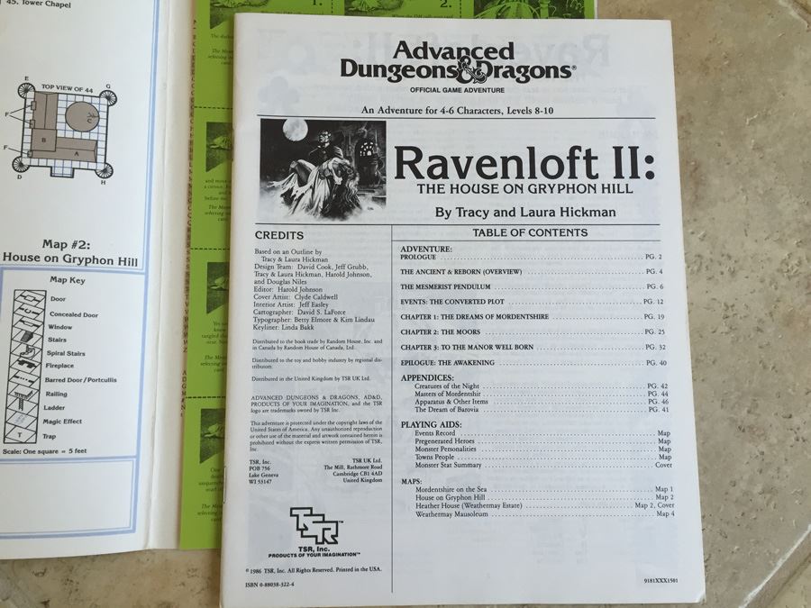 Ravenloft II: The House on Gryphon Hill : Module I10 (Advanced Dungeons and Dragons) TSR 1986 [Photo 10]