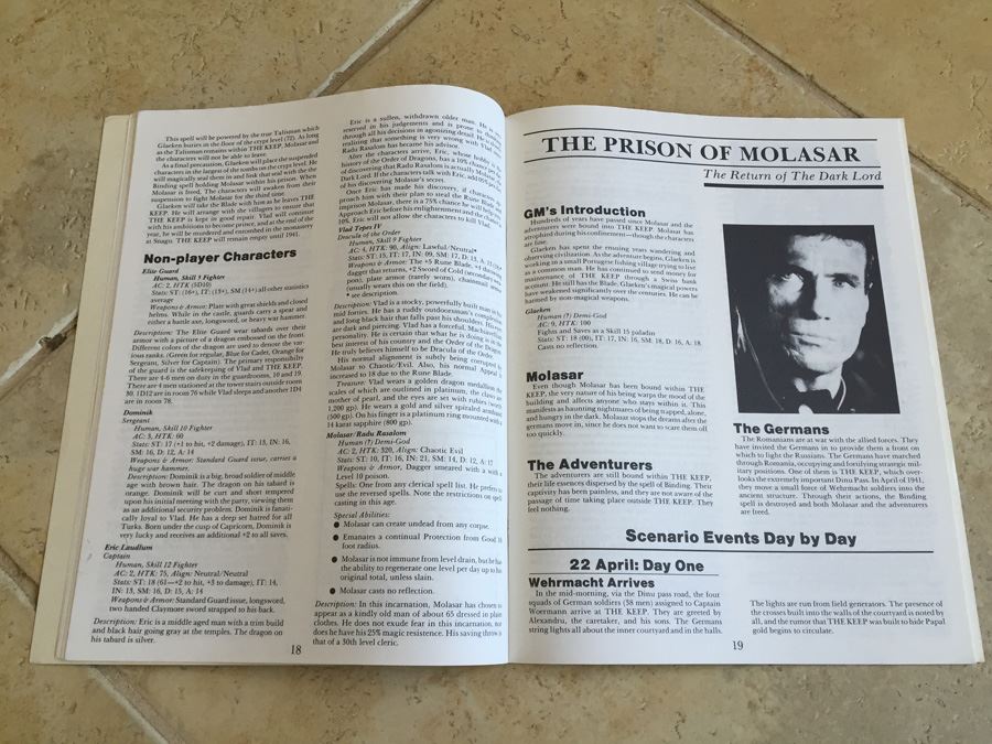 The Keep (Role Aids/Advanced Dungeons and Dragons) 1983 [Photo 4]