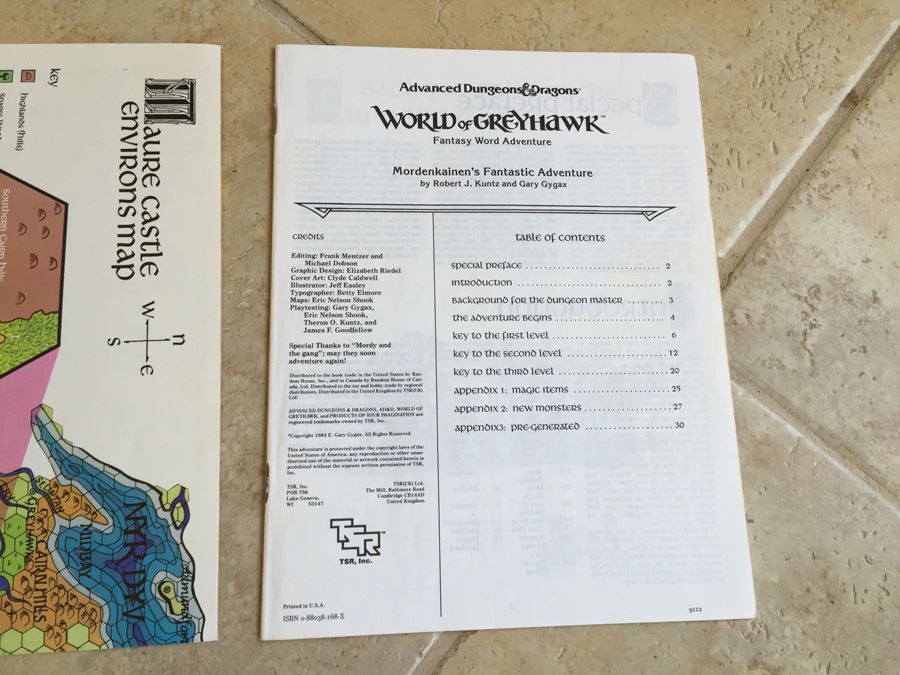 Mordenkainen's Fantastic Adventure (Advanced Dungeons & Dragons Module WG5) TSR 1985 [Photo 8]