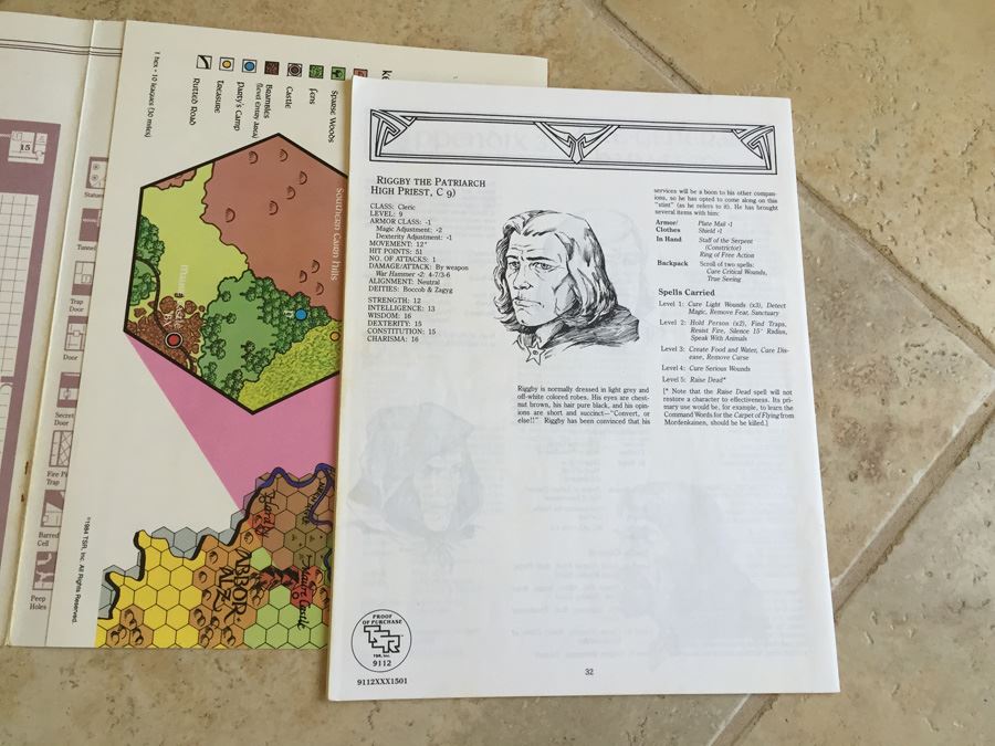 Mordenkainen's Fantastic Adventure (Advanced Dungeons & Dragons Module WG5) TSR 1985 [Photo 11]