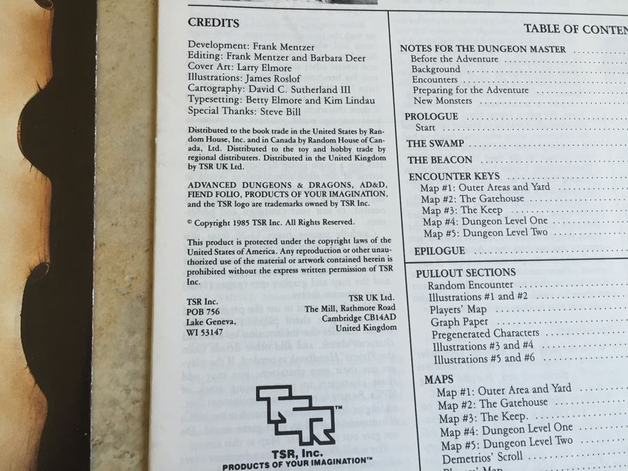 Baltron's Beacon (Advanced Dungeons & Dragons Module I7) TSR 1986 [Photo 9]