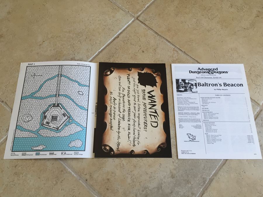Baltron's Beacon (Advanced Dungeons & Dragons Module I7) TSR 1986 [Photo 3]