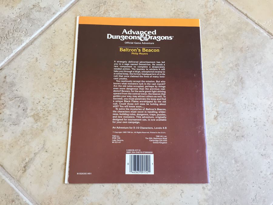 Baltron's Beacon (Advanced Dungeons & Dragons Module I7) TSR 1986 [Photo 12]