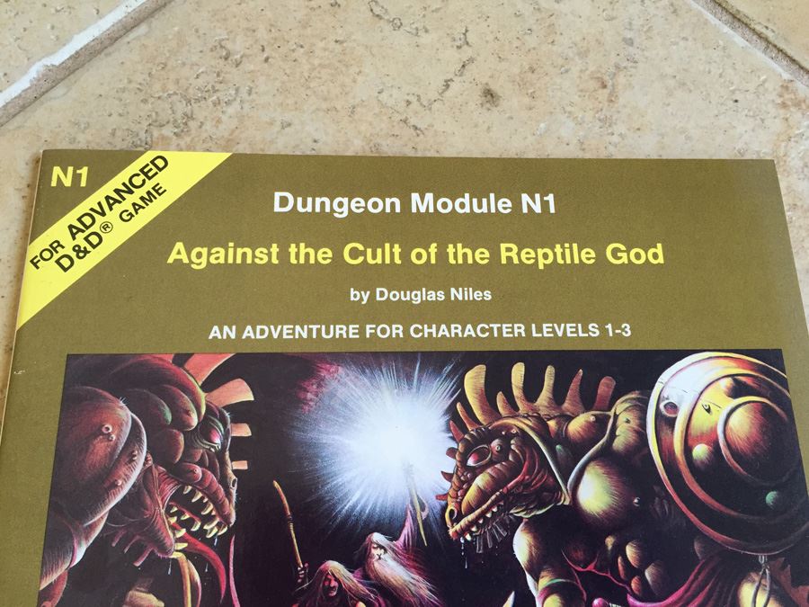 Against the Cult of the Reptile God: An Adventure for Character, Levels 1-3 (Advanced Dungeons & Dragons Module, No. N1) TSR 1983 [Photo 2]
