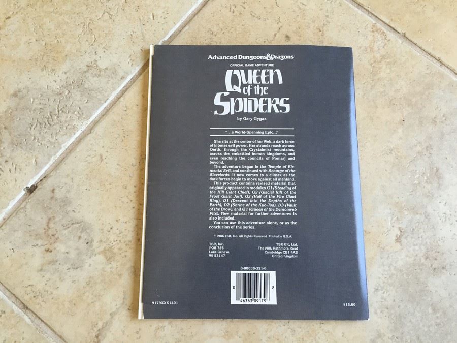 Queen of the Spiders (Advanced Dungeons & Dragons/AD&D Supermodule GDQ1-7) TSR 1986 [Photo 8]