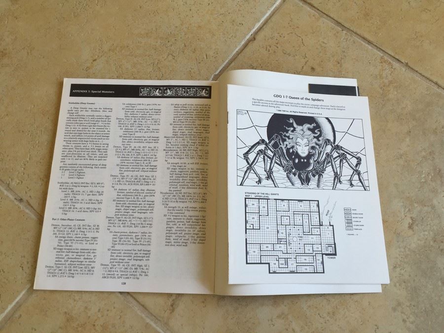 Queen of the Spiders (Advanced Dungeons & Dragons/AD&D Supermodule GDQ1-7) TSR 1986 [Photo 6]