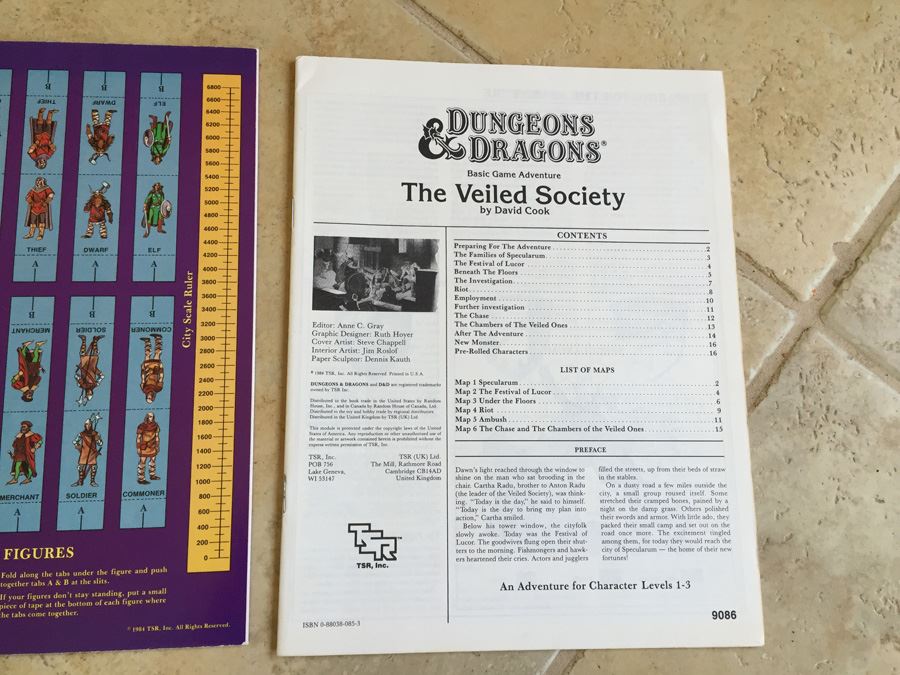 The Veiled Society (Dungeons & Dragons Module B6) TSR 1984 [Photo 8]