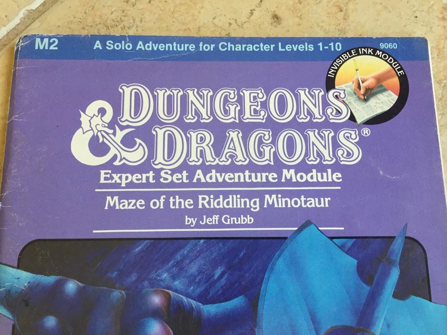 Maze of the Riddling Minotaur (Dungeons & Dragons Expert Set Adventure Module, No. M2) TSR 1983 [Photo 2]