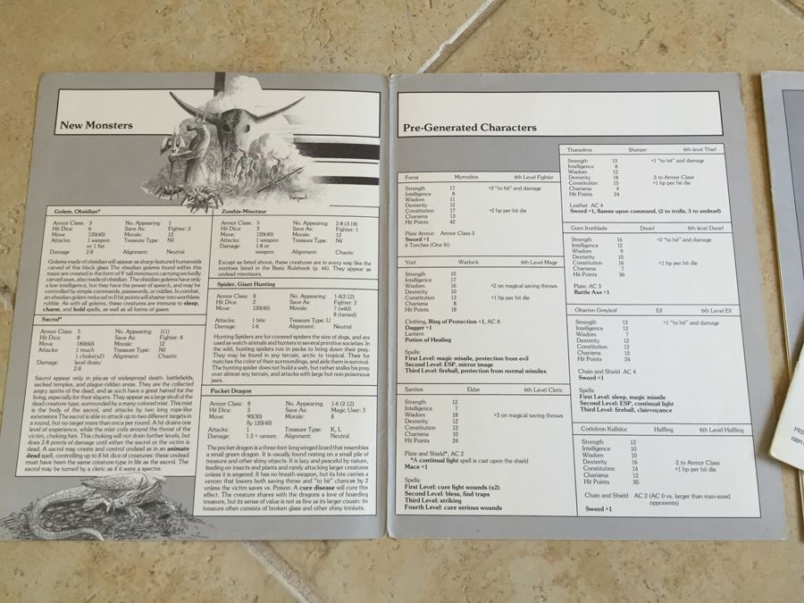 Maze of the Riddling Minotaur (Dungeons & Dragons Expert Set Adventure Module, No. M2) TSR 1983 [Photo 6]