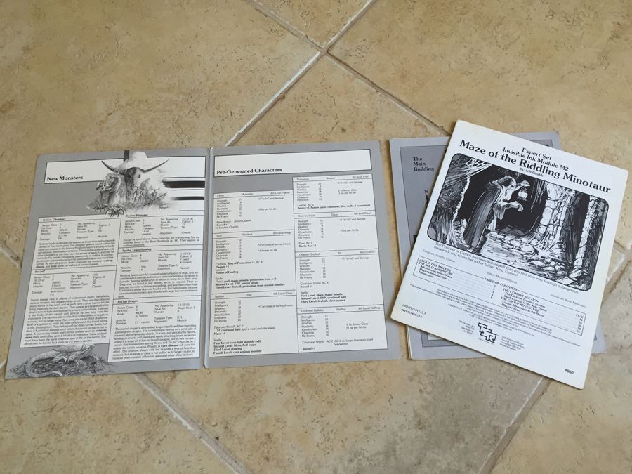 Maze of the Riddling Minotaur (Dungeons & Dragons Expert Set Adventure Module, No. M2) TSR 1983 [Photo 3]