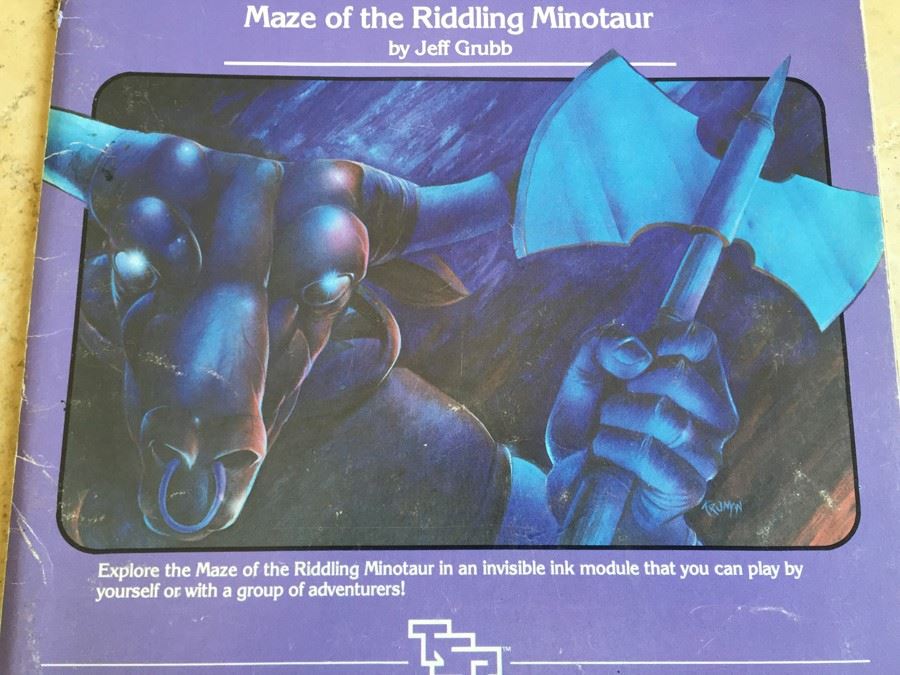 Maze of the Riddling Minotaur (Dungeons & Dragons Expert Set Adventure Module, No. M2) TSR 1983 [Photo 4]