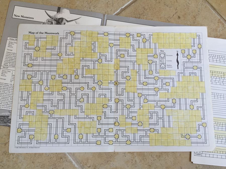 Maze of the Riddling Minotaur (Dungeons & Dragons Expert Set Adventure Module, No. M2) TSR 1983 [Photo 8]