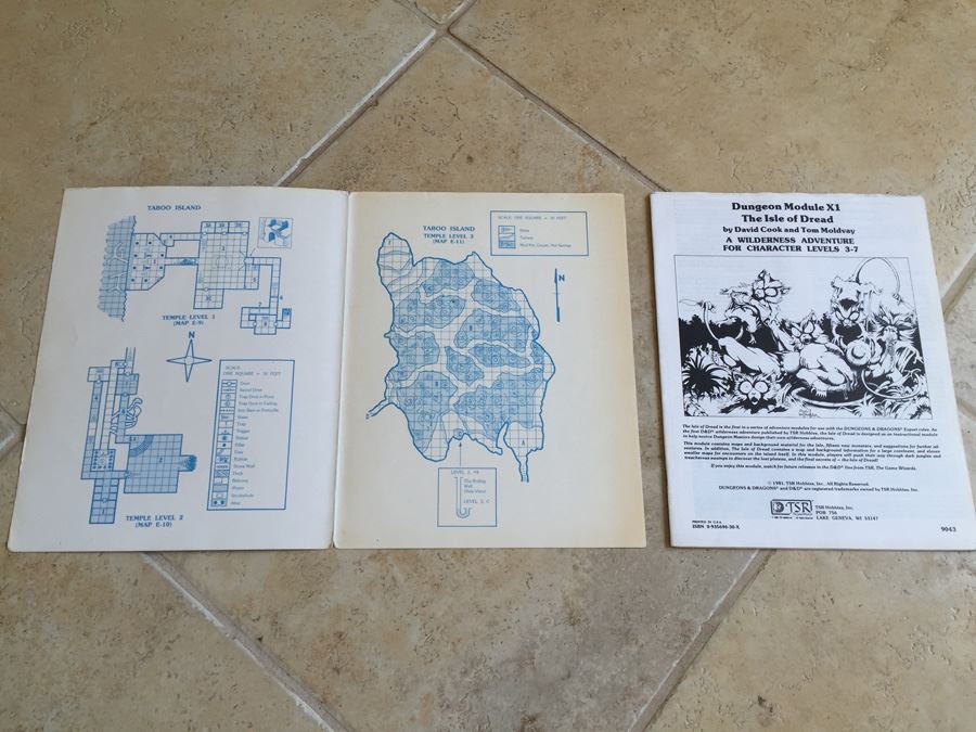 The Isle of Dread (Dungeons & Dragons Adventure, No. X1) TSR 1983 [Photo 3]