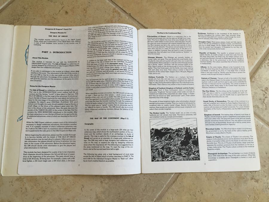 The Isle of Dread (Dungeons & Dragons Adventure, No. X1) TSR 1983 [Photo 8]