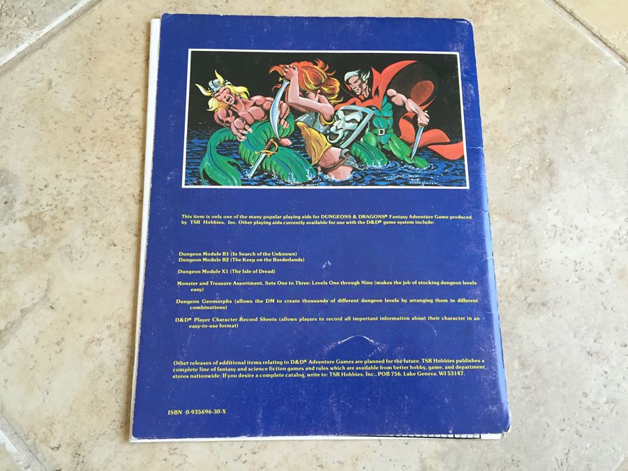 The Isle of Dread (Dungeons & Dragons Adventure, No. X1) TSR 1983 [Photo 11]