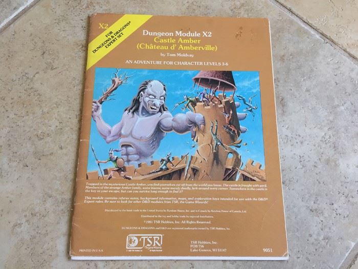 Castle Amber (Chateau d' Amberville) (Dungeons & Dragons Module X2) TSR 1981 [Photo 1]